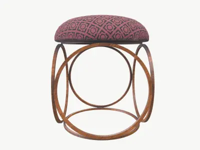 ottoman Chair Low-poly 3D model