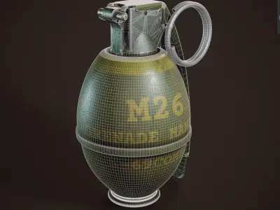 M26 grenade Low-poly 3D model buy