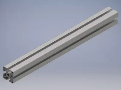 Al profile 3D model