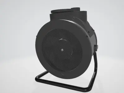 Desktop Heater Household Energy Saving Electric Heater Low-poly 3D model