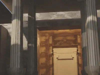 Indian temple Mandir - Game Ready  Low-poly 3D model
