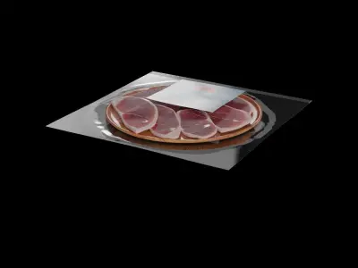 Dried fish and seafood Dried Tuna Steaks 3D model