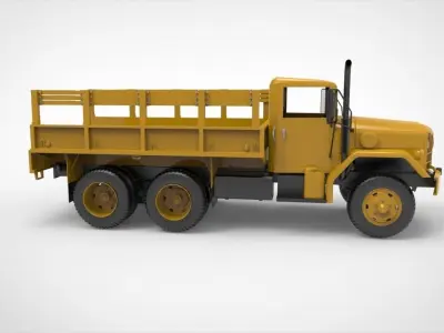 M35 half ton Cargo Truck 3D model by maryamarrumi