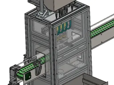 Pneumatic Fillng Machine 3D Model  3D model