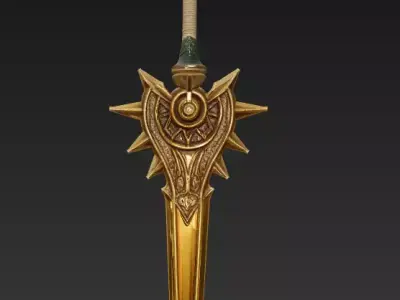 Fantasy Swords - High Detail Game - 3D Print Ready Pack 3D model