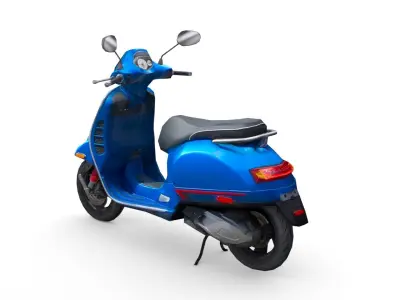 Generic Motor Scooter v1 Low-poly 3D model