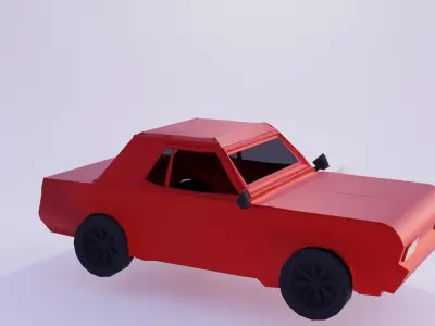 Basic car model Free 3D model