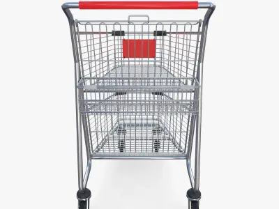 Shopping cart v3 3D model