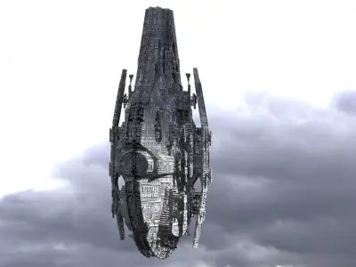 Jupiter Scouter Ship 4 3D model