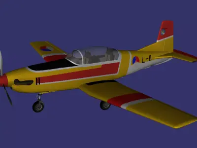 Pilatus Pc 7 Mk I Free low-poly 3D model