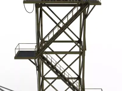 Military Guard Tower 3D model