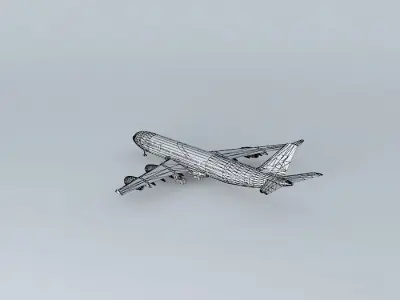 AirAtlanticOcean Airbus A340-300 with interior  Free 3D model