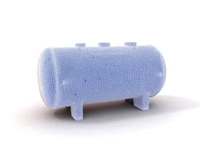 Radiation Tank model pack with PBR textures Low-poly 3D model