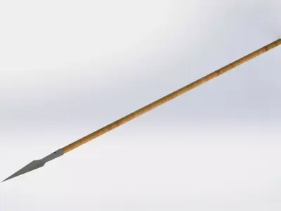 WG 7011 - Spear Low-poly 3D model