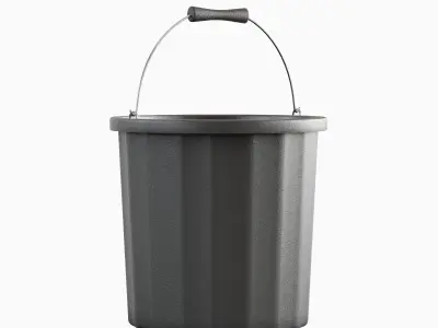 Industrial Plastic Bucket A 01 3D model