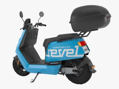 Revel Moped NIU Low-poly 3D model
