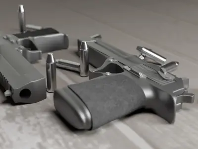 Desert Eagle 3D model 4