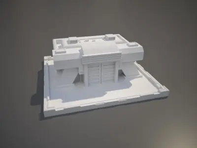 Futuristic Base Building 3D print model