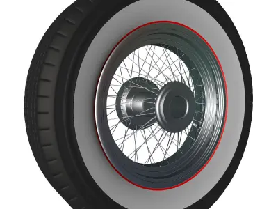 Spoke wheel 30s v2 3D model