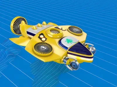 Submarine Capital Ship 3D model