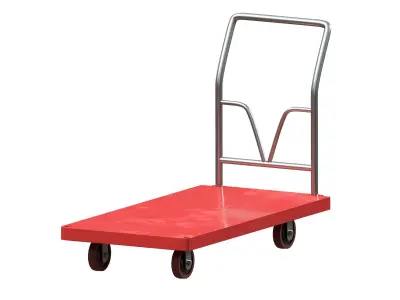 Cart small Low-poly 3D model