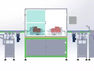 Automatic Multi-Station Piston Polishing Machine 3D model