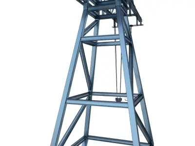 Dock Crane 3D model