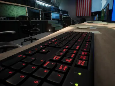 Command Center Low-poly 3D model