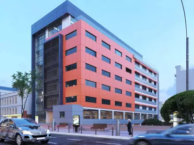 Commercial building 3D exterior Scene  3D model