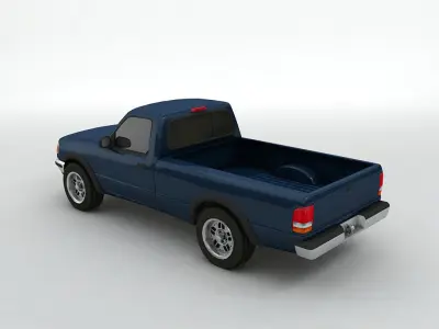 Small Pickup Truck 3D model