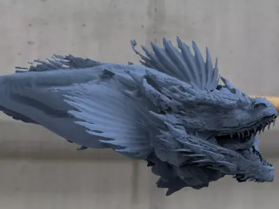 Dragon Fish Deep Sea 3D model