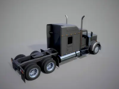 American Truck 9 and upgrades - Mobile Asset Low-poly 3D model Low-poly 3D model
