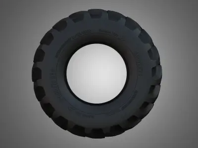 Tractor Tire 001 - One Piece 3D model