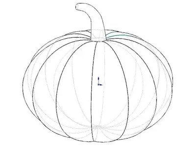 3D Art Surface Pumpkin 3D print model