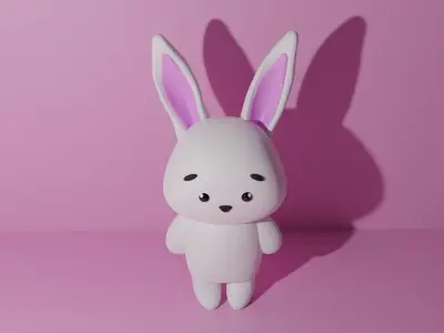 Cute Rabbit 3D model