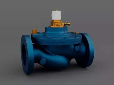 Industrial Level Control Valve for HVAC and Water System 3D model