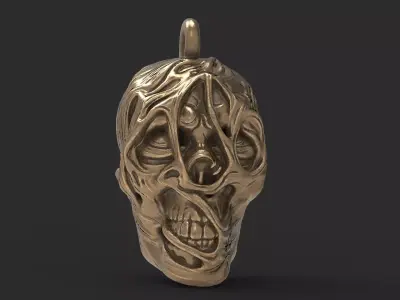 Skull pendant 3D print model
