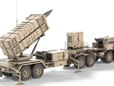 HEMTT MIM104 Patriot Low-poly 3D model