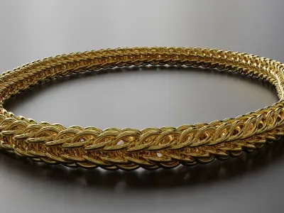 Persian 6-1 Bangle Sub D Photorealistic Model Low-poly 3D model