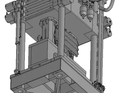 Servohydraulic Load Frames 1500kN 3D model