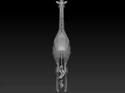 3D GIRAFFE LOWPOLY Low-poly 3D model