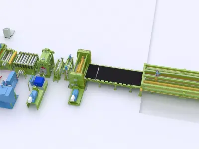 Plate Shearing Machine 3D model