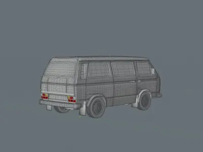 danfo volkswagen van - volkswagen van 3D model