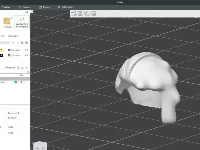 Custom3Dprint Minifigure Accessory - Minifigure Hair S2 - 066 3D print model
