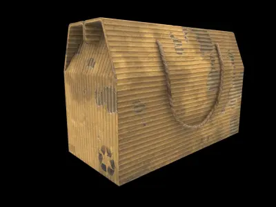 cardboard box 3D model