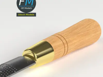Half round rasp 3D model