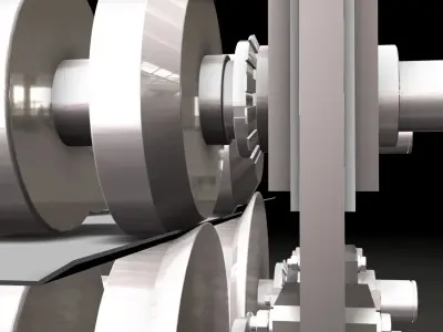 Roll Forming Mill First two Passes 3D model