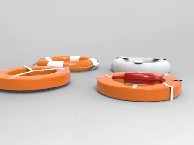 lifebuoy life preservers 3D model