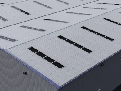 Warehouse 3 Low-poly 3D model