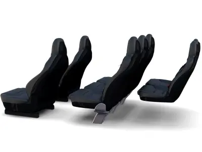 Tesla Model X Seats 3D model